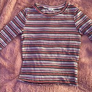 Garage Striped Ribbed Shirt